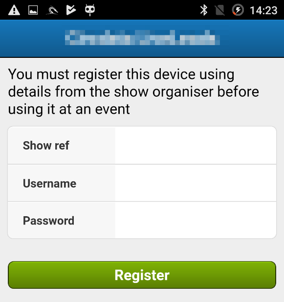 Screenshot of the app App screenshot