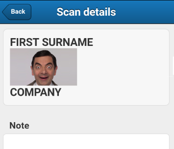 Fake ID in app Displaying a fake ID