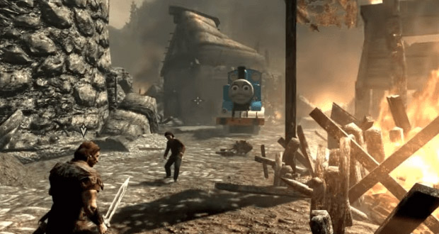 Thomas the Tank Engine in Skyrim