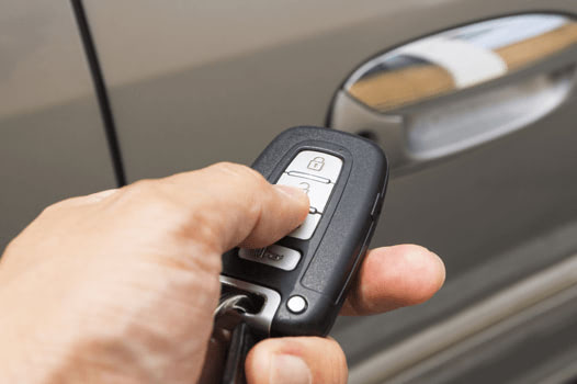 A man opening a car door